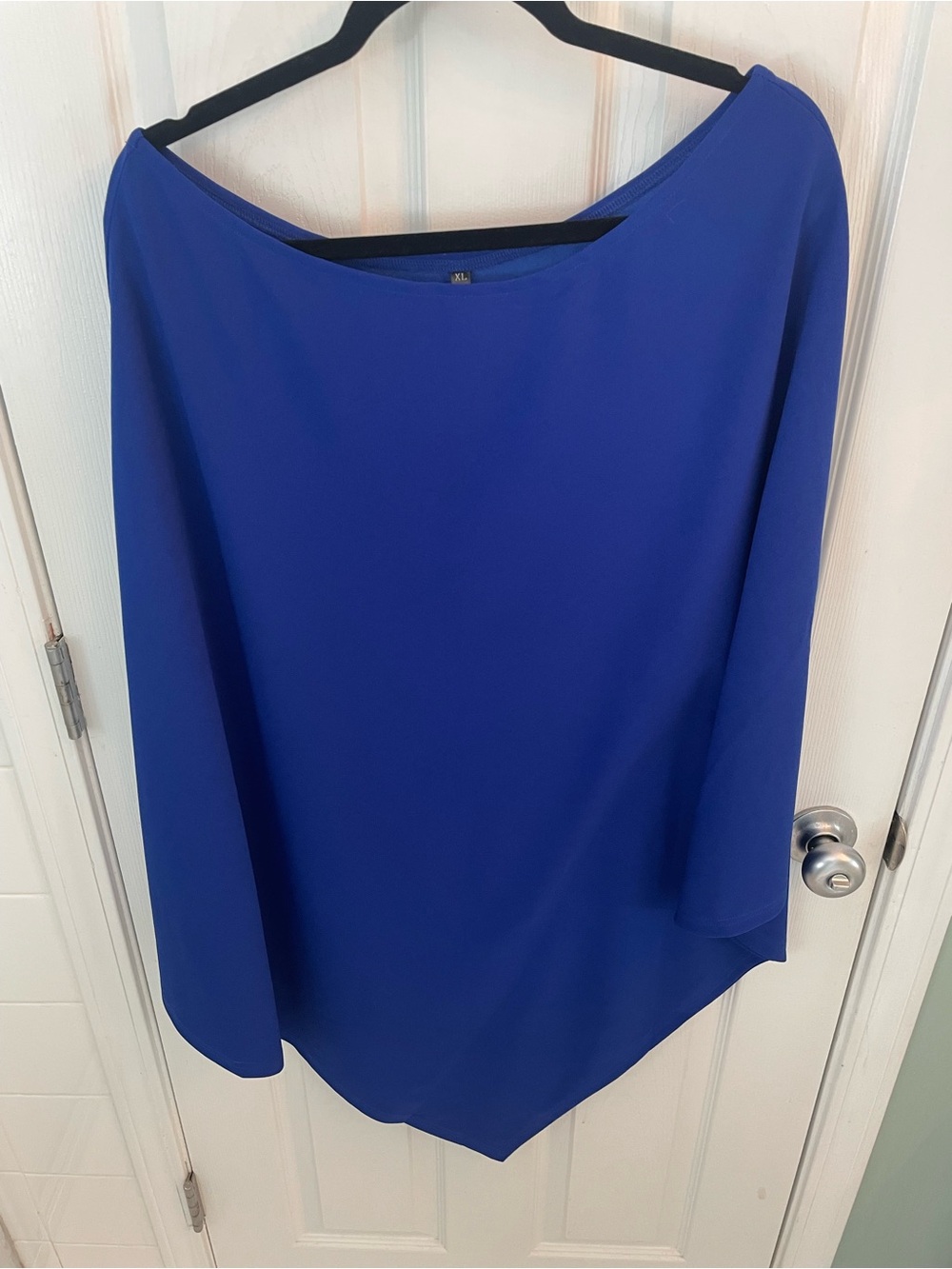 Royal Blue One Shoulder Dress (size XL)